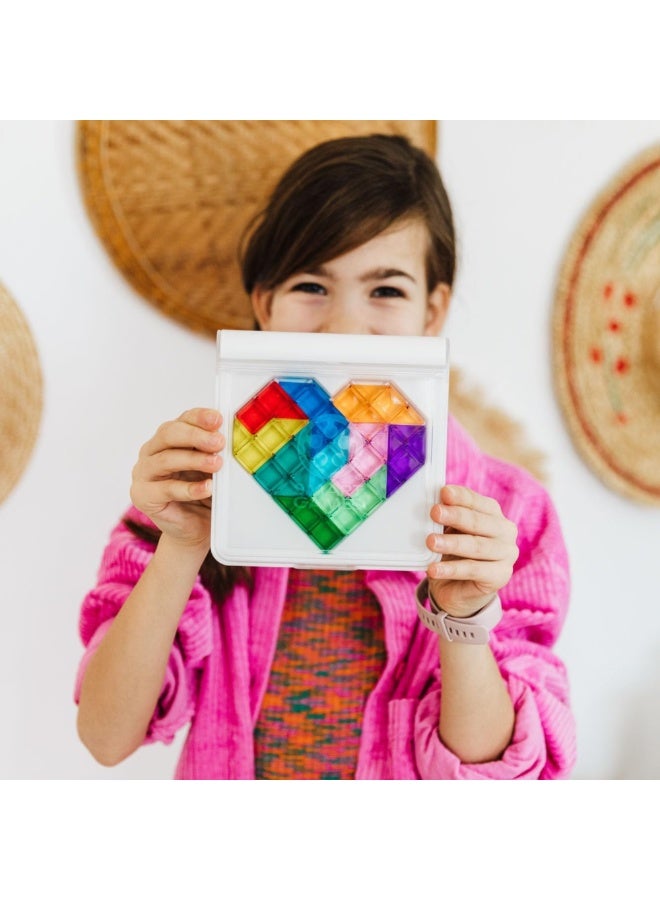 SmartGames IQ Love, Fun IQ Brain Teaser Puzzle, Cognitive Development STEM Toy with 120+ Challenges, Travel Friendly Handheld Educational Matching Puzzle Game, Suitable for Children Above 7+ - Image 3